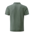 thumbnail image 4 of CCRFTGI Mens Polo Shirts Big and Tall Short Sleeve Casual Lapel Collar Pullover Tops Cotton Golf Shirts Ice Silk Performance V Neck Polo Shirts for Men Green 7XL, 4 of 6