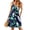Print Blue, variant on TARAINYA Summer Dresses for Women Casual V Neck Sleeveless Sundresses Floral Beach Short Dress with Pockets