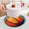 thumbnail image 5 of A Basketball Trivet Mats Woven Pot Holders 3Pcs Non-Slip Heat Resistant for Hot Pots Pans Pats, 5 of 6