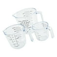 thumbnail image 3 of 3 tazas graduadas transparentes para hornear, tazas medidoras de líquidos con escala, 3 of 5