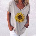 thumbnail image 2 of Chemises Imprimées Mode pour Femmes Manches Courtes T-Shirts Amples, 2 of 4