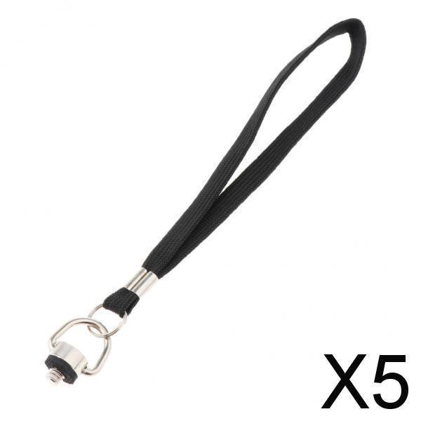 5x Correas de Muñeca Muñequera de Liberación Rápida para Cámara Negro 5 piezas Baoblaze