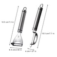 thumbnail image 2 of Twoworld 2 Pcs Peeler Set Vegetable Peelers Stainless Steel julienne slicer peelers for kitchen, 2 of 6