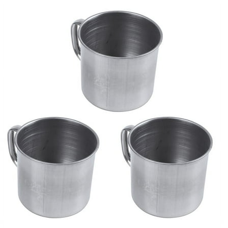 3X Stainless Steel Coffee Tea Mug Cup-Camping/Travel-3.5 inch