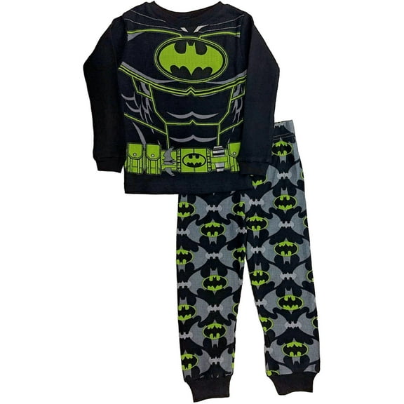 DC Comics Boys Batman Baselayer Set Glow Dark Thermal Underwear Long Johns 10