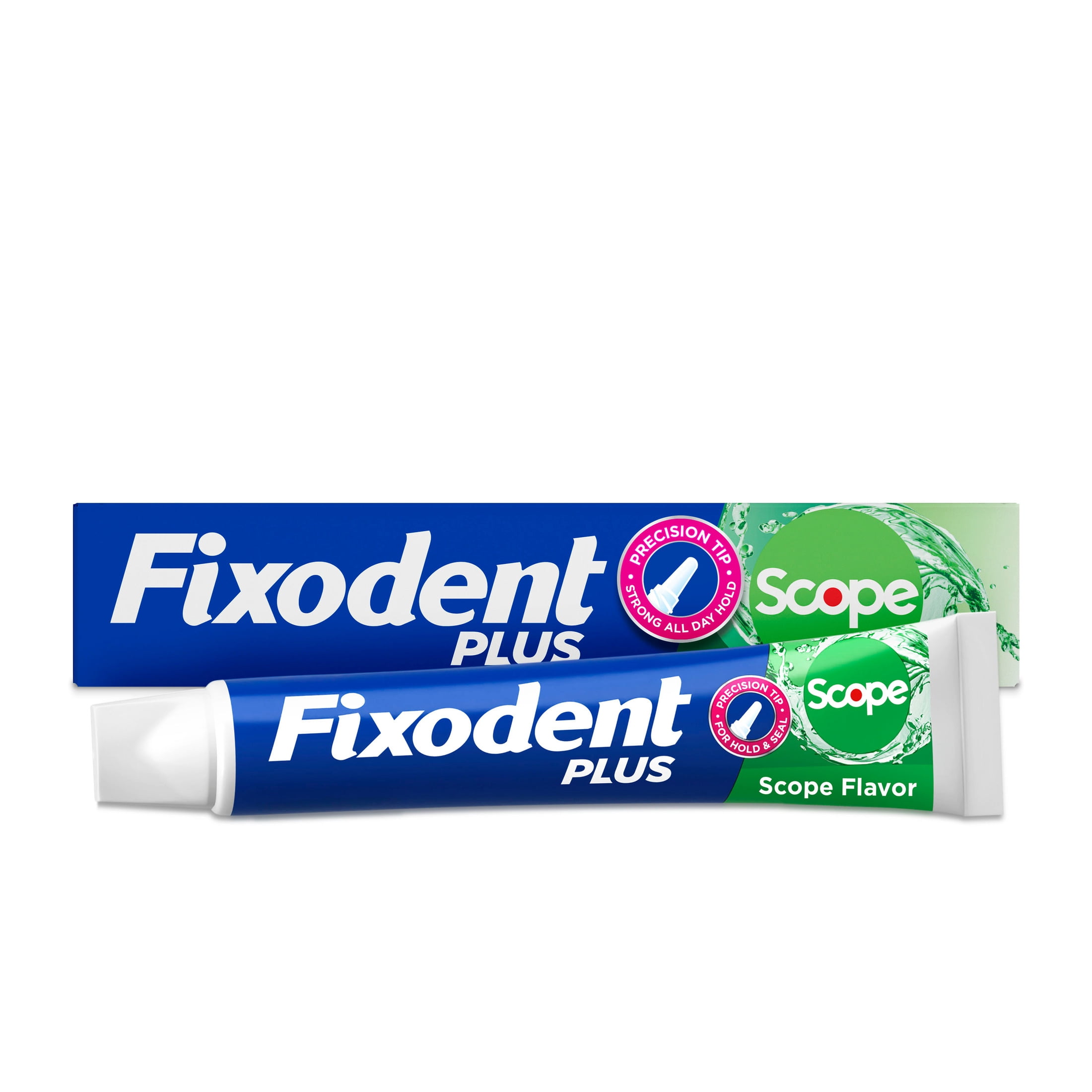Fixodent Plus Scope Secure Denture Adhesive Cream, Denture Glue, 2.0 oz