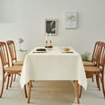 thumbnail image 6 of Romanstile 6Pack Rectangle Tablecloth - Washable Table Cloth Resistance Microfiber Tablecloth Decorative Table Cover for Dining, Party, Outdoor,Tablecloths 60x102n,Beige, 6 of 9