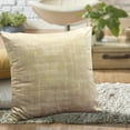 thumbnail image 3 of Home Soft Things Textured Velvet 4 Piece Throw Pillow Cover Set - Almond Buff - 20" x 20", 3 of 7