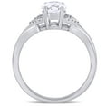 thumbnail image 4 of Everly Women's Created Sapphire and Diamond 10K White Gold Engagement Ring, 4 of 7