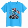 thumbnail image 4 of TOWED22 Boys Summer Tops Short Sleeve Crew Neck T-Shirts Lightweight Comfortable Casual Tee Shirts(Sky Blue,2-3 Y), 4 of 4