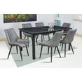 thumbnail image 1 of Comedor Java MOBILKRAFT Gris 6 Sillas Rectangular Tubular y Formica marmoleada, 1 of 4