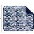 thumbnail image 5 of Kitchen Basics Microfiber Dish Drying Mat, 16"x18", Navy, Ikat, 5 of 5