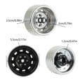 thumbnail image 3 of 1.9inch Beadlock Wheel Hub Remote Crawler Wheel Rims Set Modified Accessories 1/10 Remote Control Offroad Upgrade Kits titanium color, 3 of 4