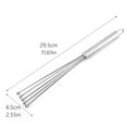 thumbnail image 2 of Tswift 10-Inch Stainless-Steel Balloon Whisk, Manual Egg Beater for Baking, Cooking & Mixing, Lightweight Rust-Proof Kitchen Tool for Home Chefs & Bakers, 1X Egg Beater, 2 of 3