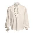 thumbnail image 1 of Cowsor Kids Pirate Shirt Ruffle Victorian Renaissance Steampunk Poet Shirts Gothic Medieval Costume, 1 of 5