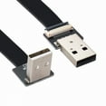 thumbnail image 7 of Xiwai Up Angled USB 2.0 Type-A Male to Type-A Male Data Flat Slim FPC Cable 90 Degree for FPV and Disk and Scanner and Printer, 7 of 7