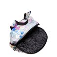 thumbnail image 2 of Justice Girls 17" Laptop Backpack Iridescent Silver Multi-Color Splatter, 2 of 5