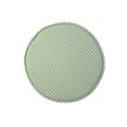 thumbnail image 1 of Bearachild Cojín de asiento de 12,9 pulgadas con correas, almohadilla de algodón para silla, alfombrilla de taburete de grosor, suave, Decoración del hogar Rejillas verdes Diámetro 33cm, 1 of 6