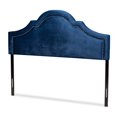 thumbnail image 1 of Baxton Studio Rita Velvet and Wood King Headboard in Navy Blue, 1 of 6