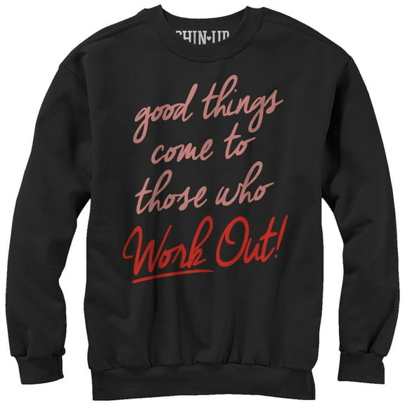 Women's CHIN UP Good Things  Sweatshirt Black Large