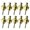 Golden, variant on 10Pcs Guitar Strap Locks Buttons End Pin Security Straplocks for Acoustics, Ukuleles, Bass, Banjos Easy to Install