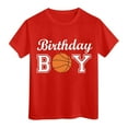 thumbnail image 4 of TOOYOU Boys Summer T-Shirt Child Short Sleeve Happy Brithday Prints T Shirt Trendy Fans Present Tops Size 12-13 Years Red, 4 of 4