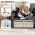 thumbnail image 6 of Yomsum Sturdy Frame L-Shaped Sectional Sofa, Anti-Scratch Wear Resistant Corduroy Couch, Spacious Chaise Sofa Suitable for Guest Room Studio Dormitory Gray, 6 of 7