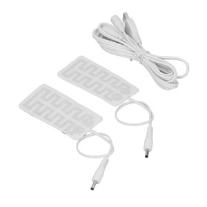 Film de chauffage électrique,2Pcs USB Film de chauffage Fibre de carbone Plaque de chauffage électrique Pad de chauffage testé professionnellement