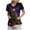 A03_Dark Purple, variant on Towmus Christmas Scrub Tops Woman V Neck Funny Graphic Pattern Short Sleeve Nursing Tops Xmas Holiday Print Fashion Top with Pockets S-3XL