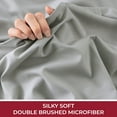 thumbnail image 4 of Mellanni Fitted Sheet with up to 16" Deep Pocket, 1 Piece California King, Light Gray, 4 of 6
