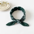 thumbnail image 2 of IYYVV Soft Bandanas for Men and Women Paisley Pattern Handkerchiefs Headband Head Scarf 19x19 Inch Dark Green, 2 of 4