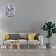 thumbnail image 2 of Reloj de pared decorativo de madera silencioso que no hace tictac Relojes de pared con batería de cuarzo estilo gris decoración del hogar de madera reloj de pared redondo, 2 of 4