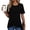 22# Black, variant on Womens Tops Short Sleeve Shirts Crew Neck Tunic Casual Button Down Sweaters Summer Trendy 2026 Basic Tops Gray S