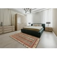 thumbnail image 4 of Ahgly Company Indoor Rectangle Abstract Brown Red Abstract Area Rugs, 2' x 3', 4 of 6