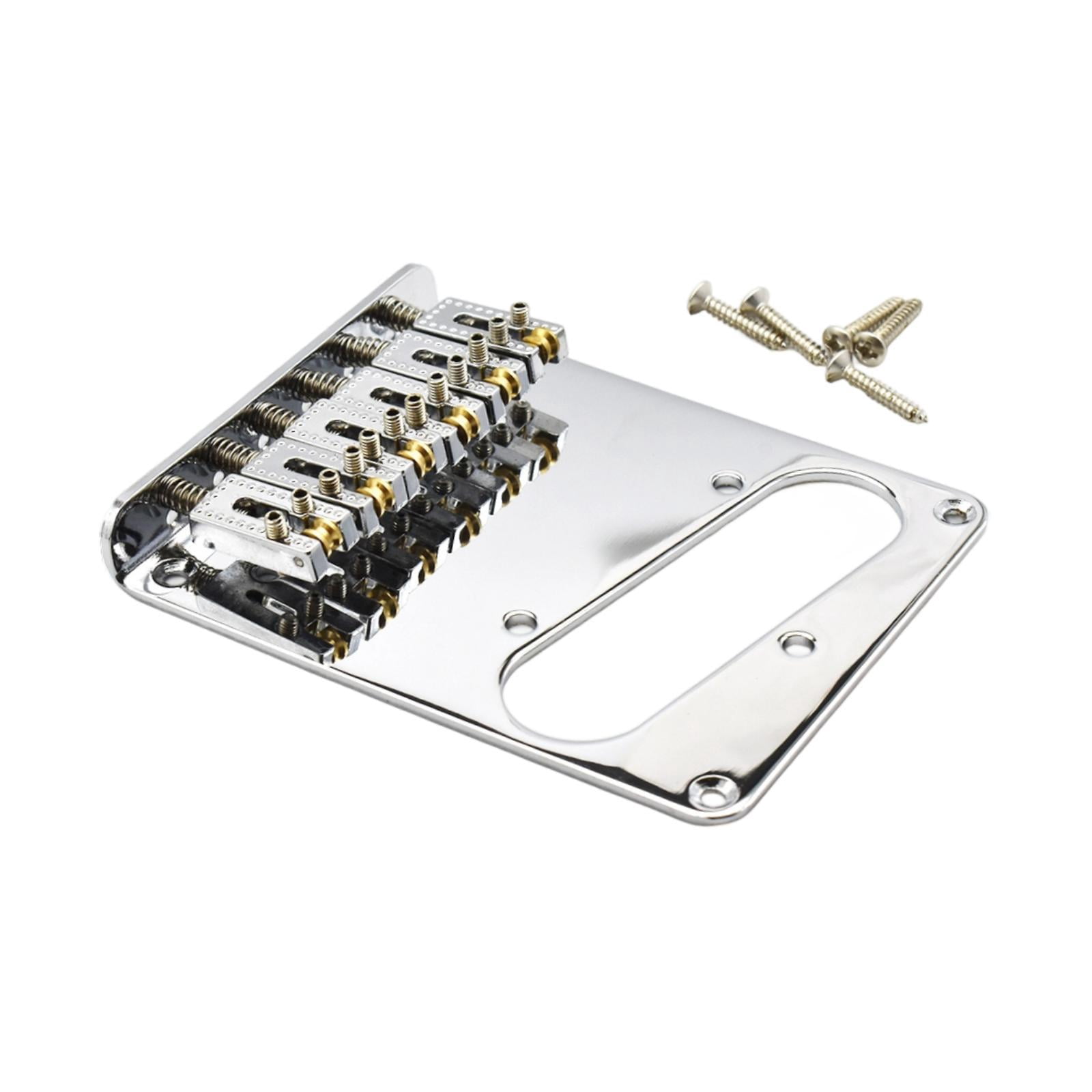 Dualoai Electric Guitar Bridge for 6 String High Performance Sturdy Guitar Tailpiece