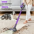 thumbnail image 3 of Devoac Cordless Vacuum Cleaner, 60mins 4000mAh 30000pa 300W Lightweight Brushless Vacuum Cleaners, 6 in 1 Powerful Handheld Vacuum for Home Pet Hair Carpet Floor, 3 of 11