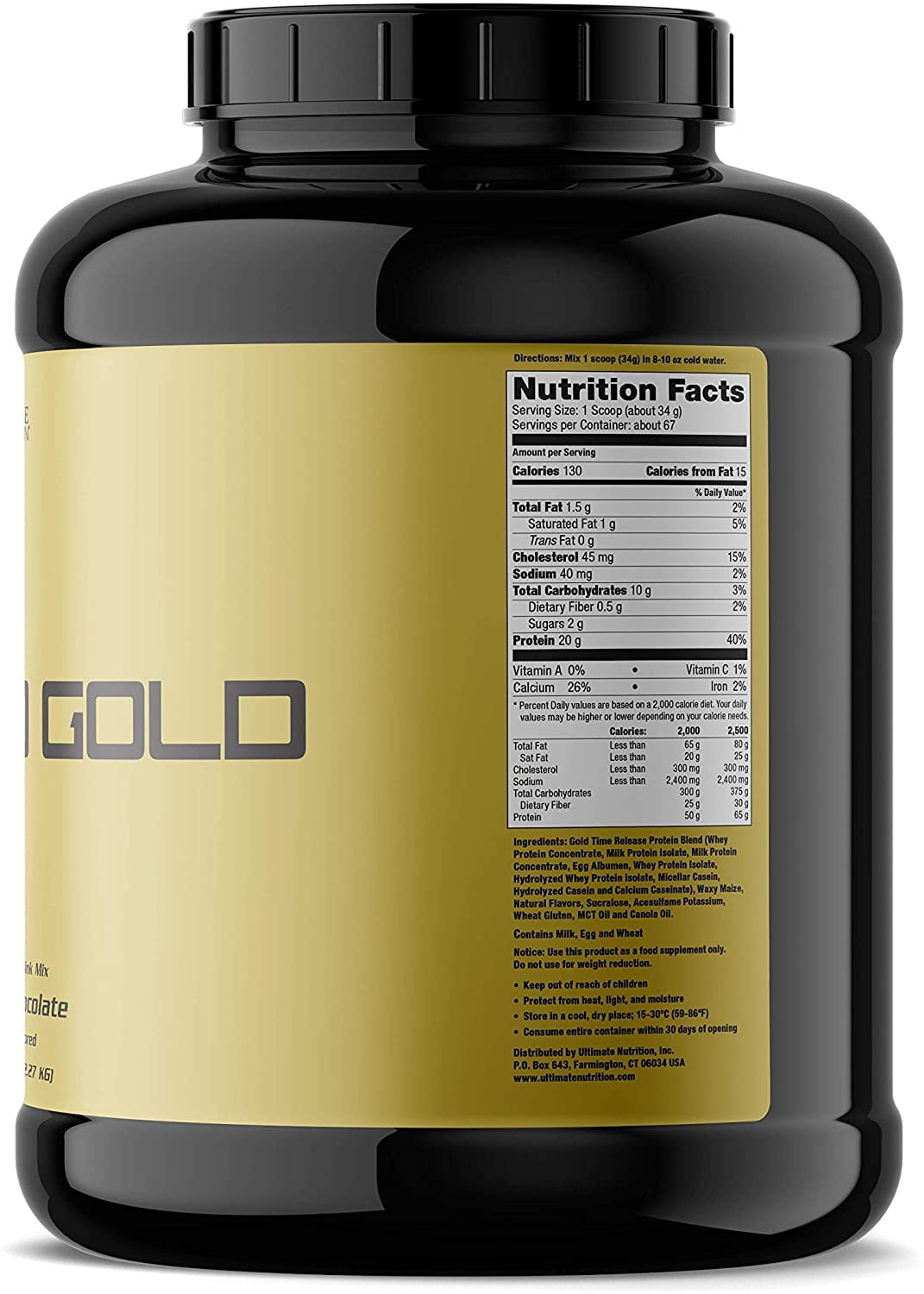 Ultimate Nutrition Syntho Gold Whey Protein Isolate-Powder-65 Servings, Vanilla.