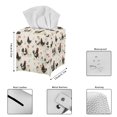 thumbnail image 5 of ZUXONGSY Chicken Square Tissue Box Covers Modern PU Leather Tissue Box Holder Customized Printed Tissue Cover Stylish Tissue Box Cover for Bathroom,Car,Bedroom, Hotel, Office, 5 of 7