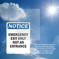 thumbnail image 6 of Emergency Exit Only Not An Entrance OSHA Notice Aluminum Sign 24 Inch x 18 Inch - 10 Pack, 6 of 8