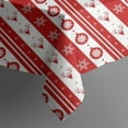 thumbnail image 5 of Christmas Square Tablecloth 42x42 Inch – Waterproof Polyester Printed Table Cover, Wrinkle Resistant & Washable for Kitchen Dining Picnic Party Decor, Single-v4-15, White, 5 of 6