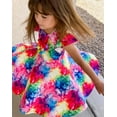 thumbnail image 2 of Watercolor Rainbow Twirly Dress, 2 of 9
