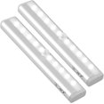 thumbnail image 1 of 2pcs Led Closet Lights Motion Sensor With Magnetic Strip, 10 Led Night Lights Battery Operated Closet Lights, Cabinet Lights, Wireless Lights For Kitc, 1 of 5
