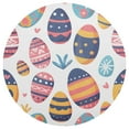 thumbnail image 3 of Ryvnso Easter Eggs Round Plate Mats Dining Table Placemat Set of 4 for Holiday Decoration, 3 of 7