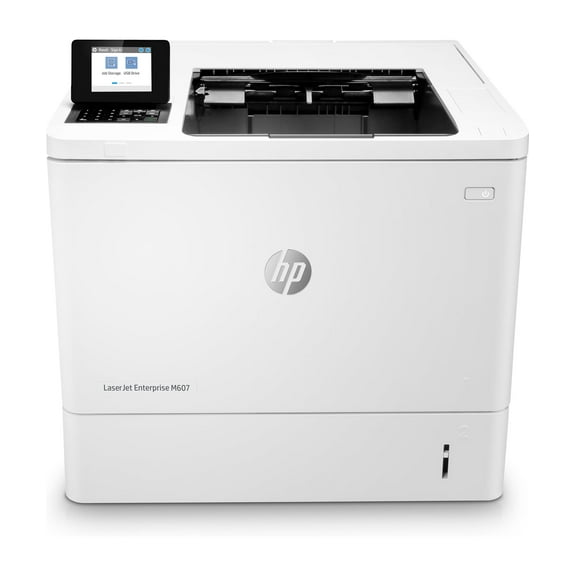 HP LaserJet Enterprise M607n Laser Printer, Black And White Mobile Print Up to