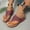 Wine, variant on YOUYEDIAN Orthopedic Casual Sandals for Women Arch Support Flat Wedge Sandals Wide Slip on Non Slip Orthopedic Slippers Beach Vacation 2026 Foam Shoes