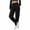 Black, variant on GigrtiJin Women's Fall Winter Sweatpants Baggy Casual Cuffed Sweatpants Elastic High Waisted Joggers Pants with Pockets