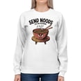 thumbnail image 2 of Send Noods Funny Ramen Art Men's Sweatshirt, 2 of 3