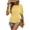 8# Yellow, variant on Womens Ruched Tops Short Sleeve T Shirts Crewneck Slim Fitted Top 2026 Spring Summer Casual Trendy Clothes Green 2XL