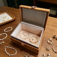 thumbnail image 3 of Imitation Wood Storage Box with Hinged Lid,Decorative Home Organizer for Jewelry or Small Keepsakes 7.2 × 5.12 × 3.74 in, 3 of 7