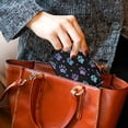 thumbnail image 6 of PU Leather Zipper Card Case Credit Card Holder Small Wallets Colorful Dog Paw Prints, 6 of 7